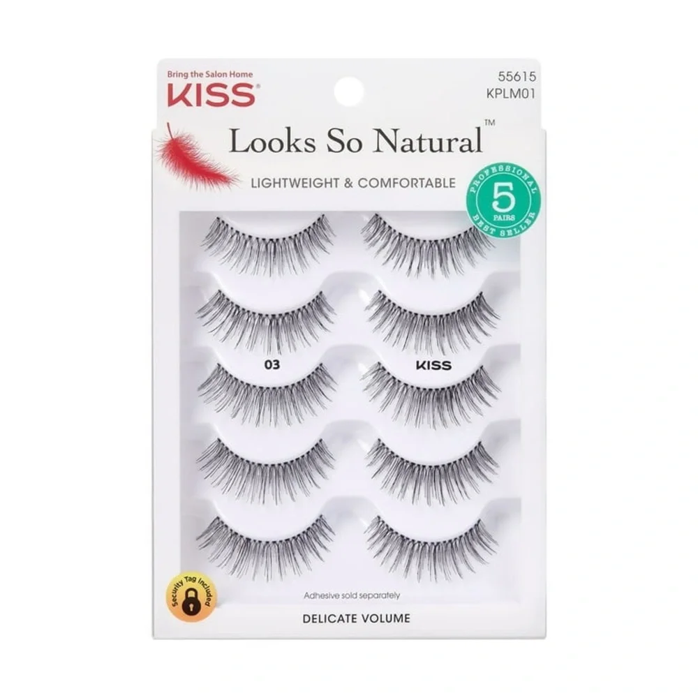 Kiss Looks So Natural Eyelashes - Delicate Volume Black